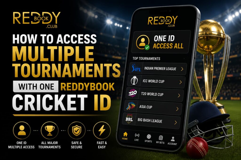 How to Access Multiple Tournaments With One ReddyBook Cricket ID
