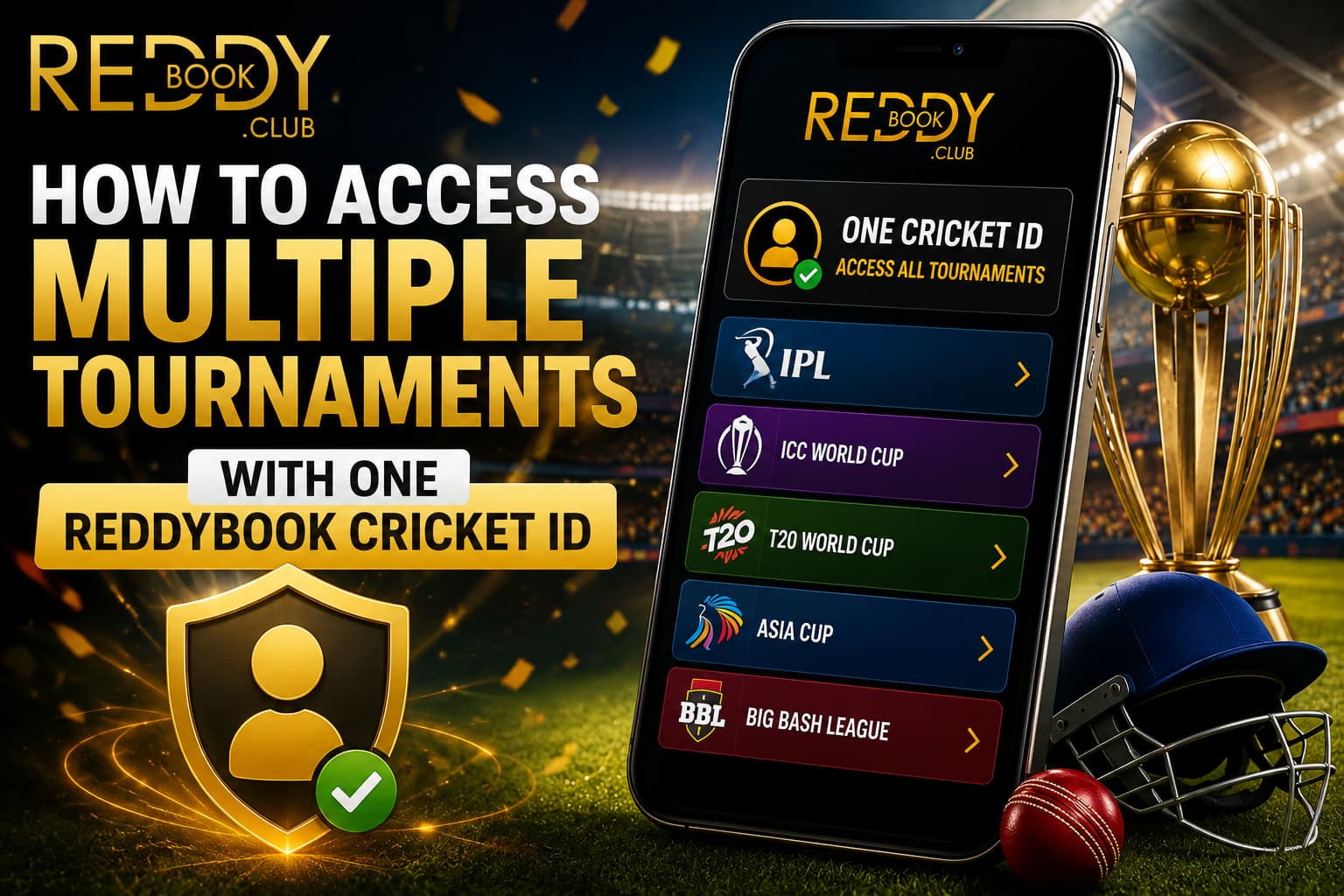 How to Access Multiple Tournaments With One ReddyBook Cricket ID