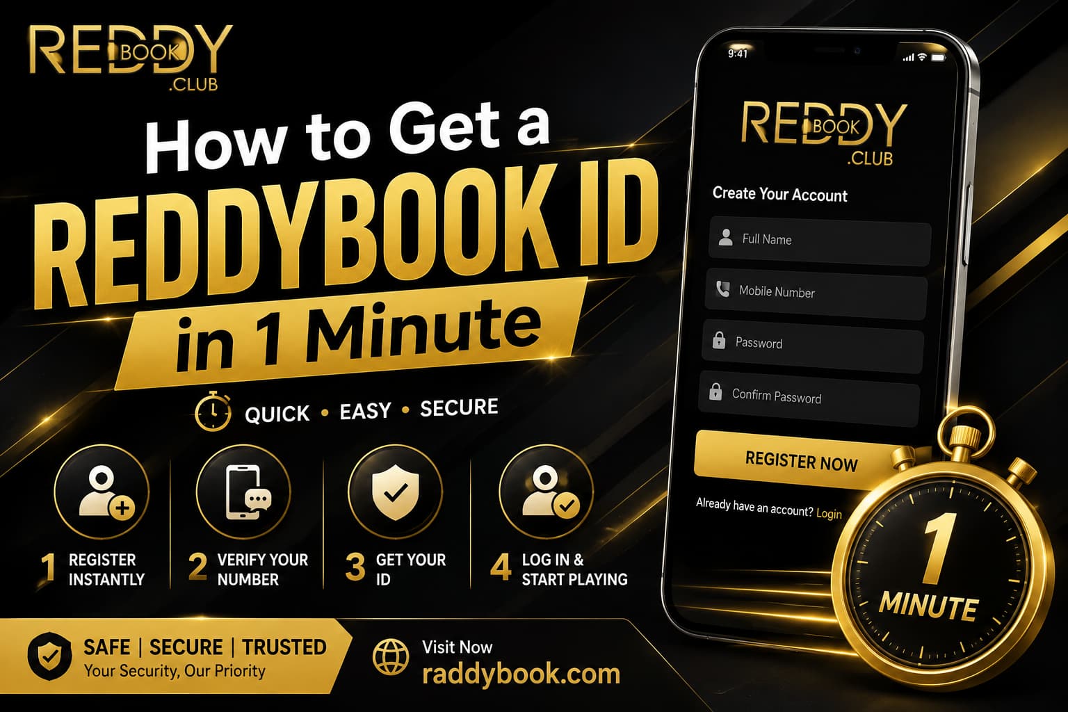 How to Get a ReddyBook ID in 1 Minute – Quick Registration Guide