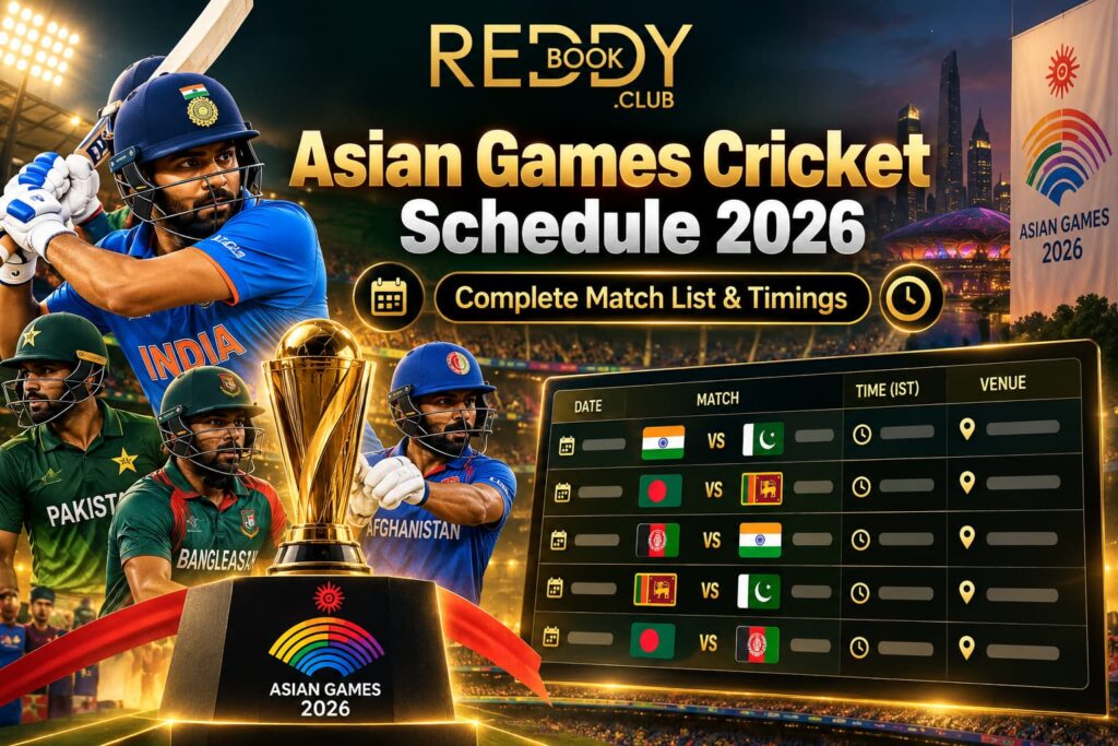 Asian Games Cricket Schedule 2026 – Complete Match List and Timings