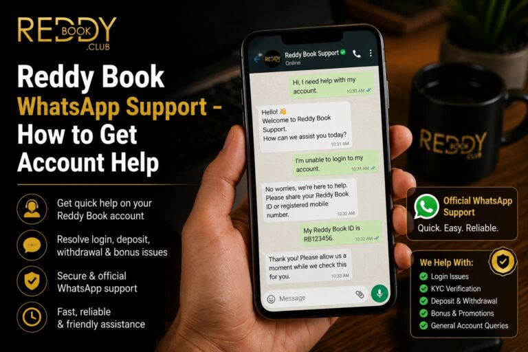 Reddy Book WhatsApp Support – How to Get Account Help