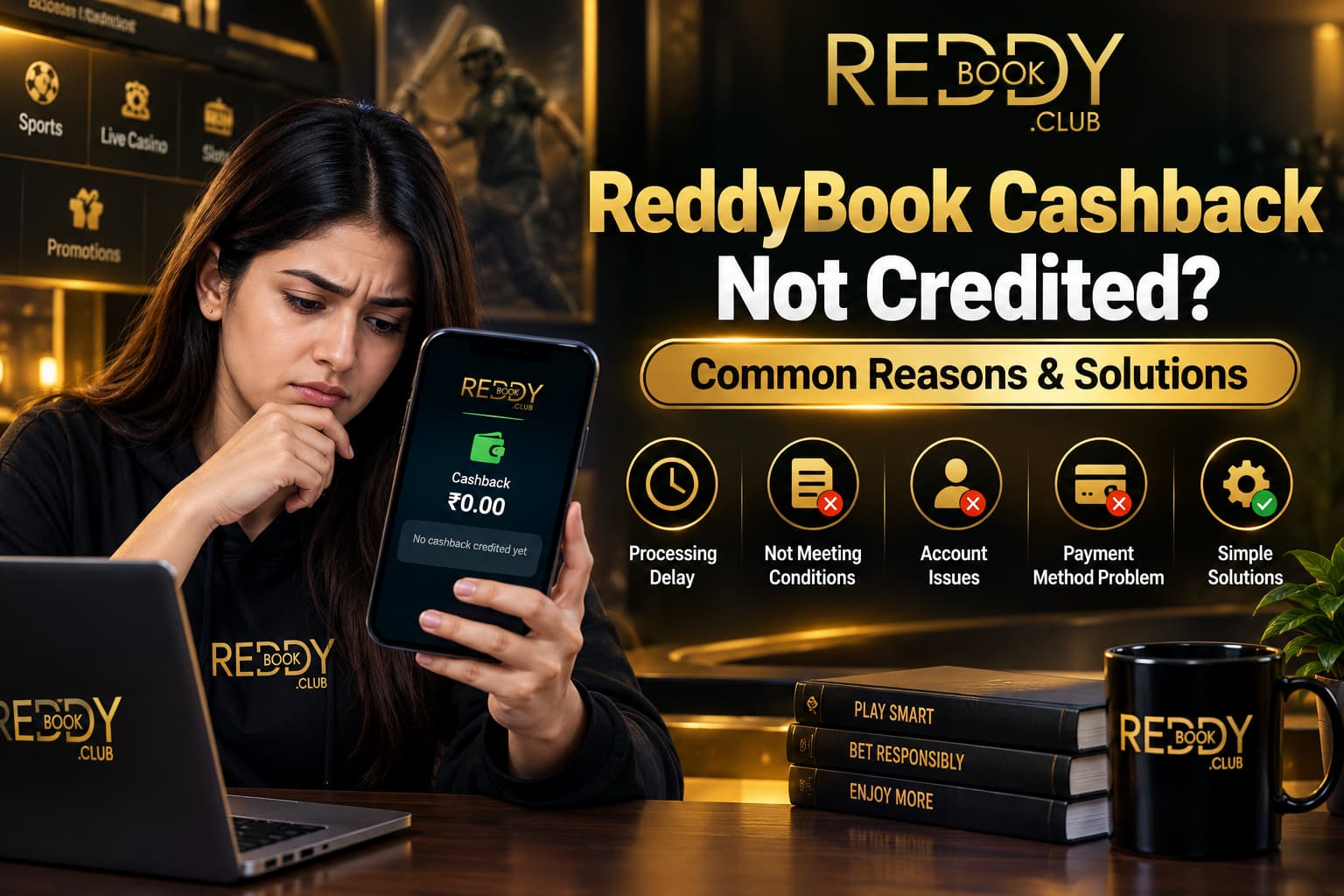 ReddyBook Cashback Not Credited – Common Reasons and Solutions