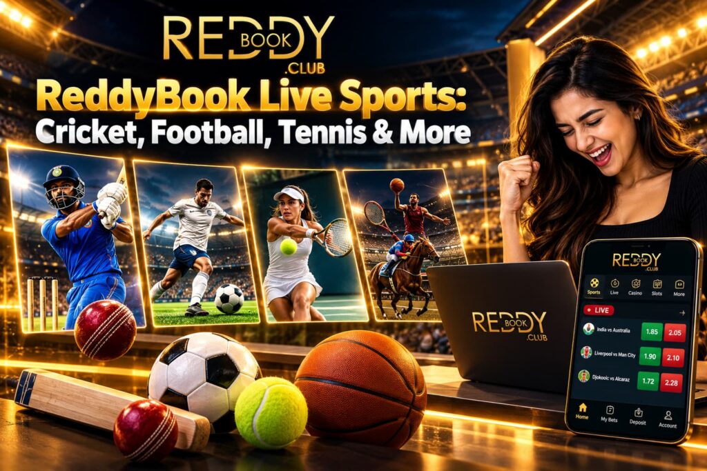 ReddyBook Live Sports – Cricket, Football, Tennis and More