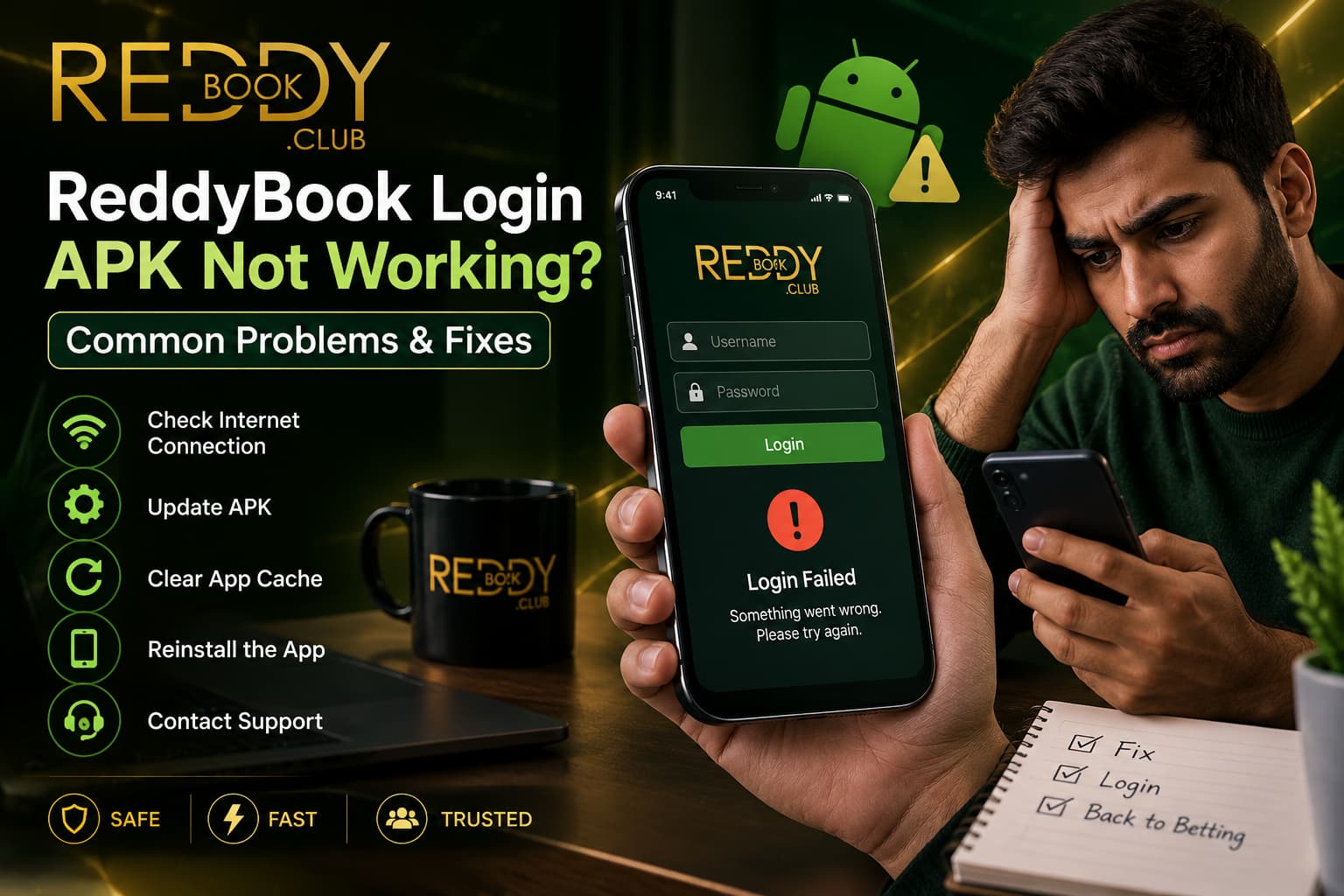 ReddyBook Login APK Not Working – Common Problems and Fixes