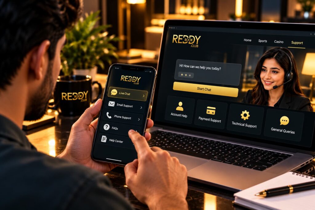 User Finding the Correct ReddyBook Customer Support Channel for Login, Payment and Account Help