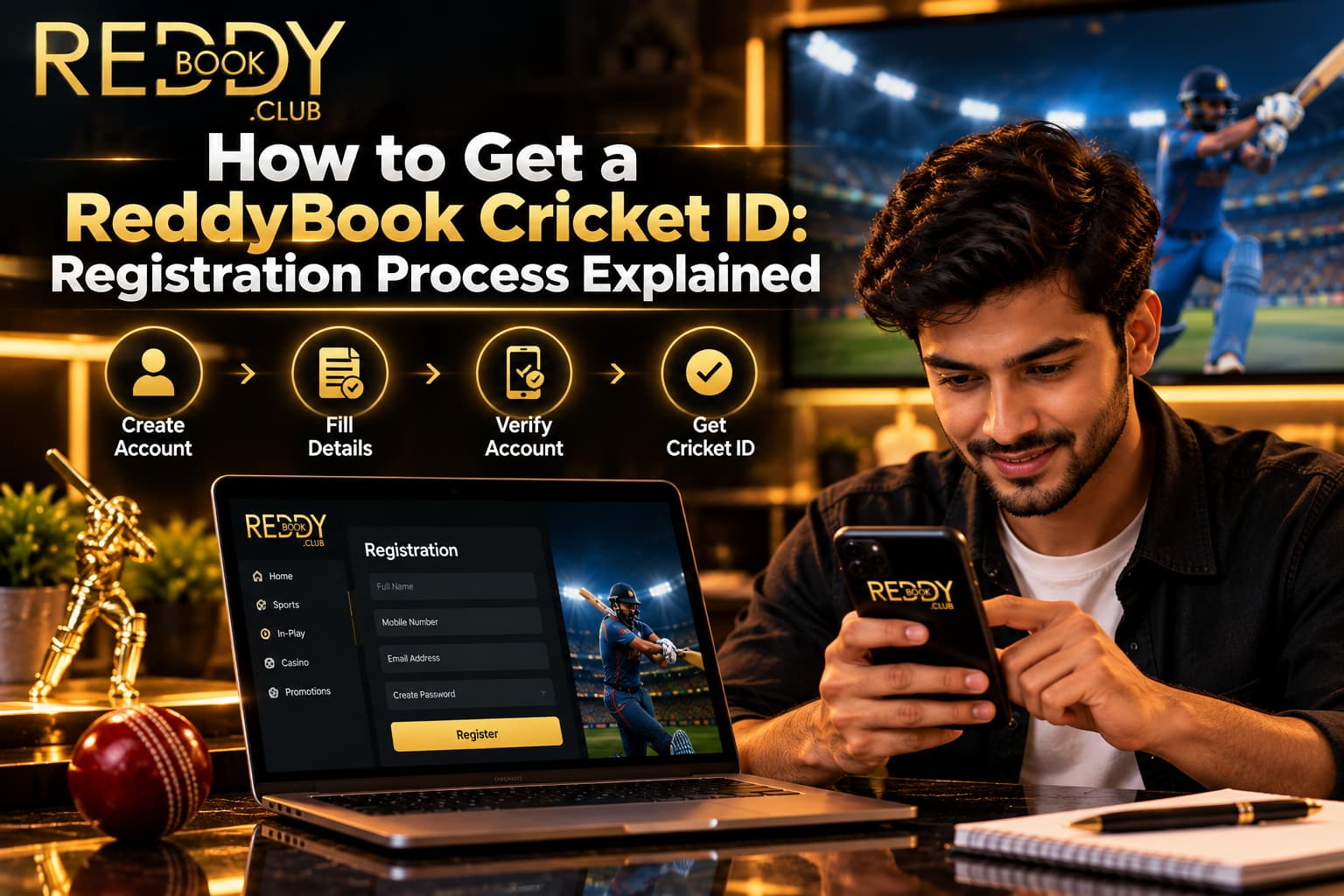 ReddyBook Cricket ID Registration Process Explained for Indian Users
