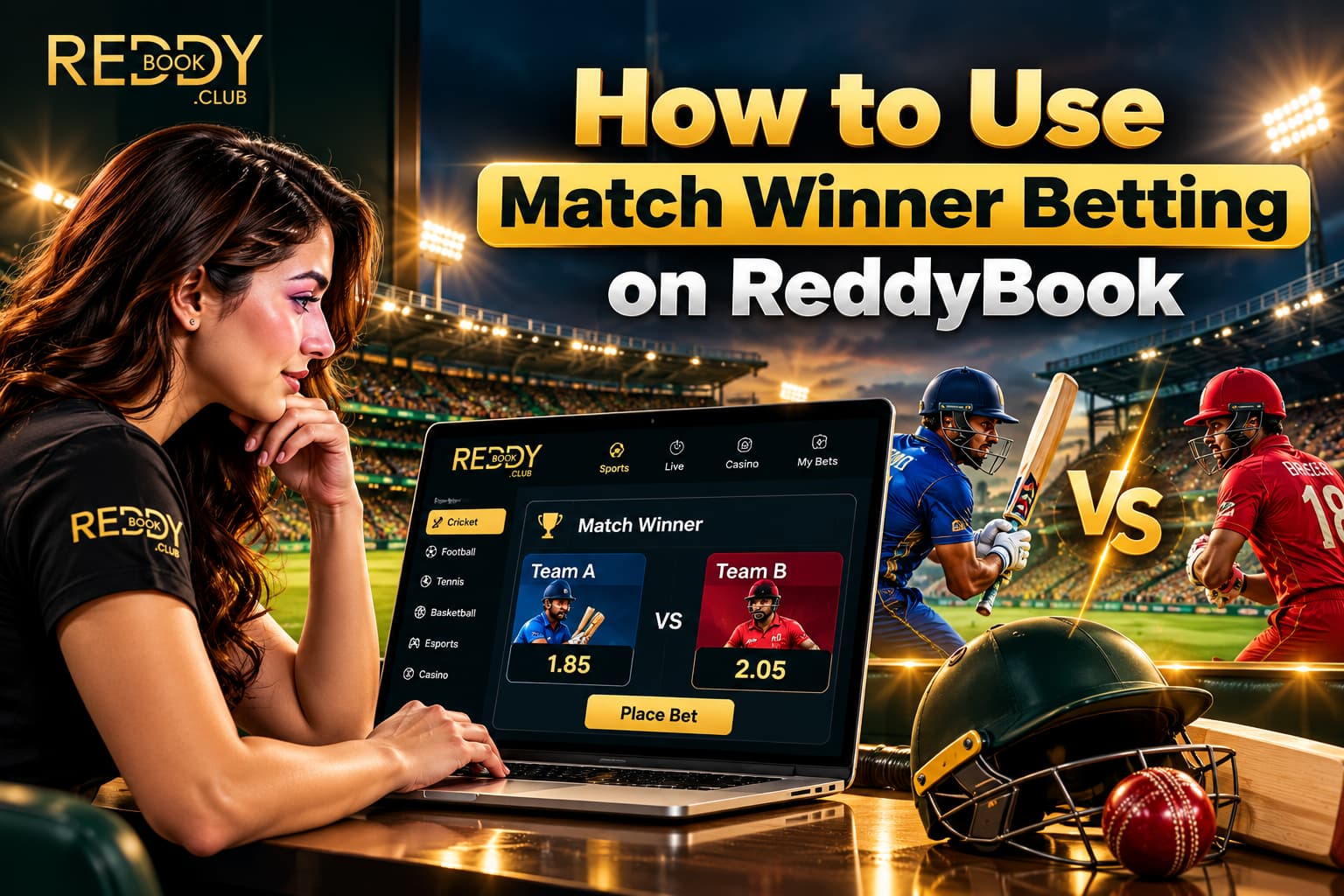 How to Use Match Winner Betting on ReddyBook