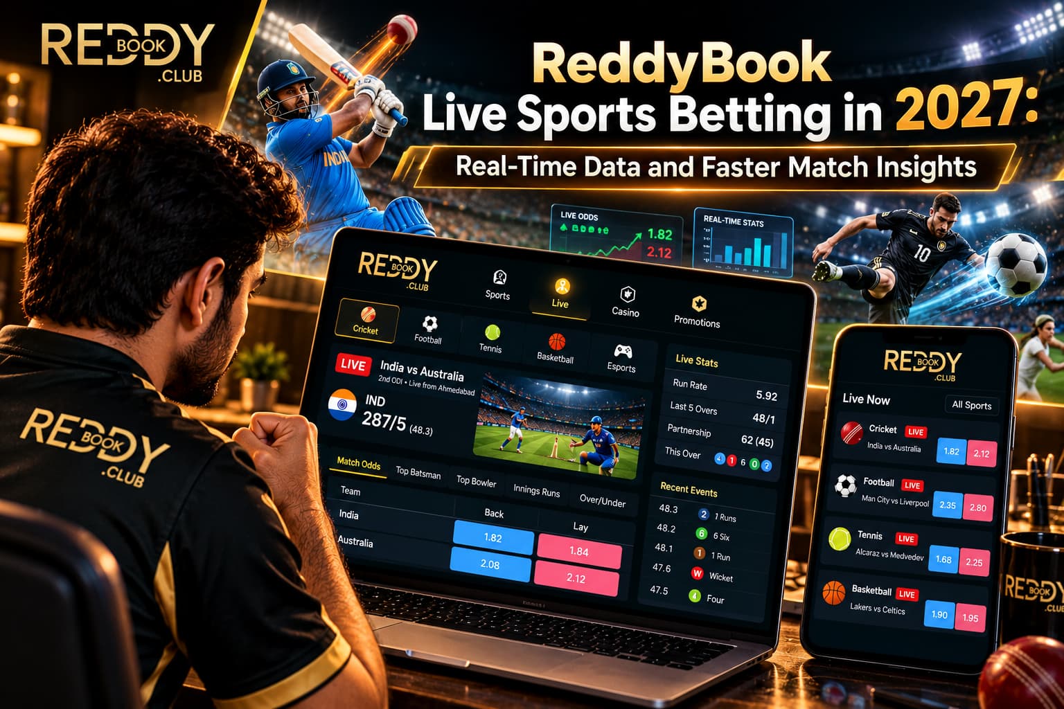 ReddyBook Live Sports Betting in 2027: Real-Time Data and Faster Match Insights